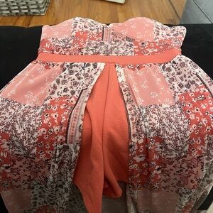 floral dress with shorts, and open dress